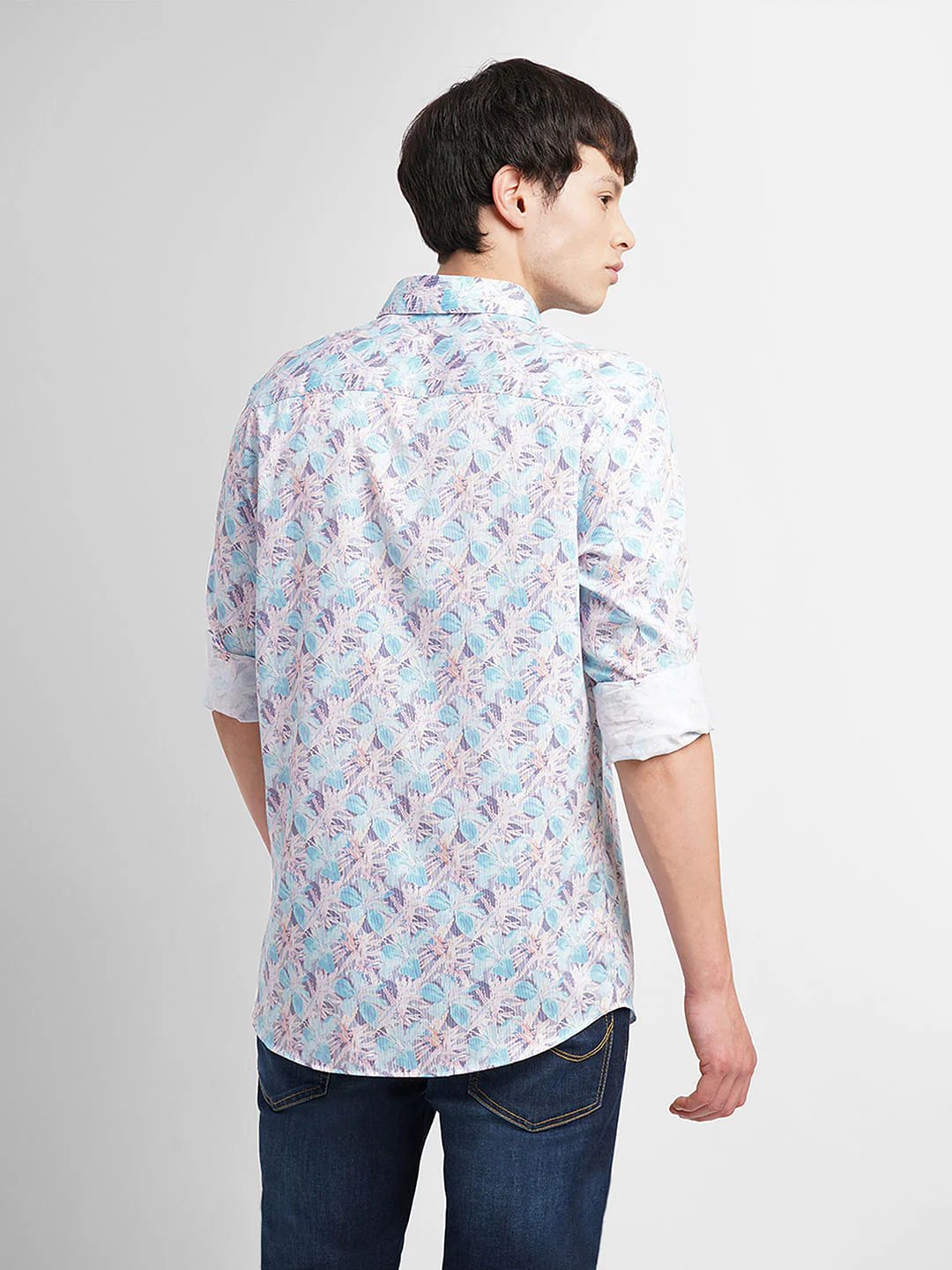 White All Over Print Full Sleeves Shirt - Image 4