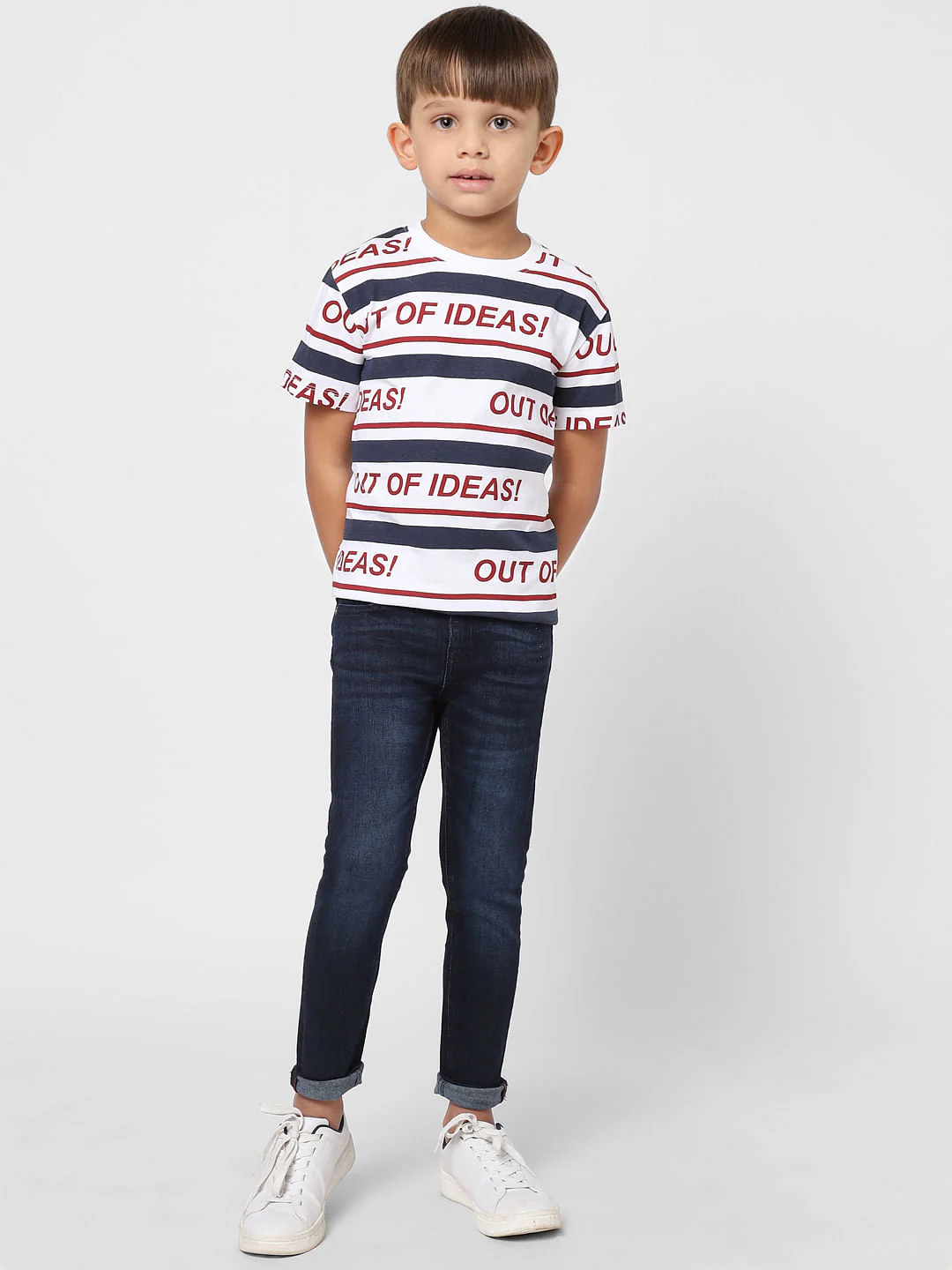 BOYS Blue Mid Rise Glenn Slim Fit Jeans