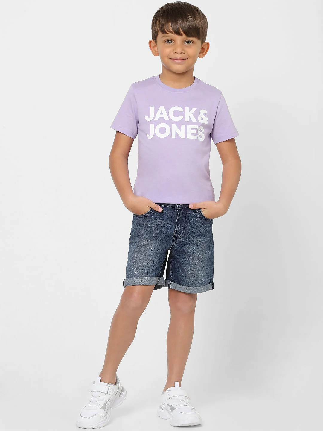 Boys Blue Low Rise Denim Shorts