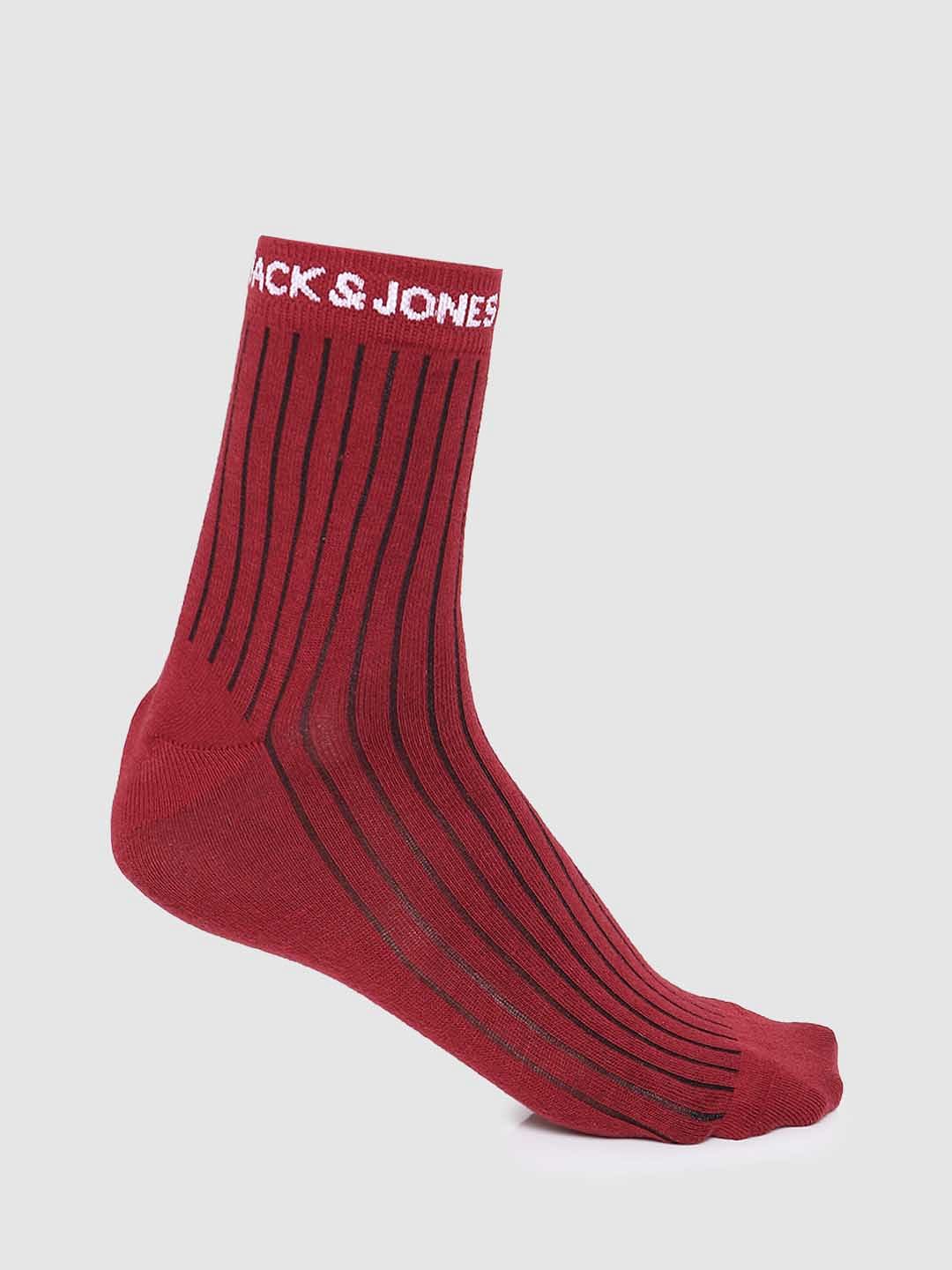 Pack of 3 Stripe Mid Length Socks - Multi-coloured - Image 2