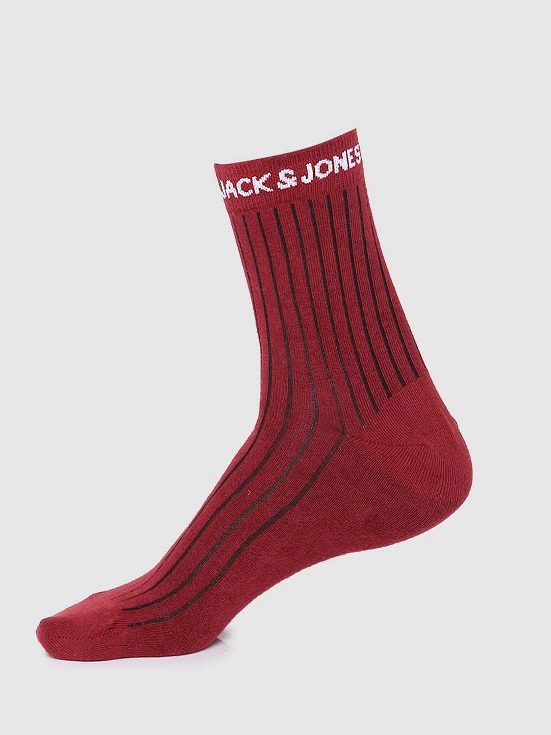 Pack of 3 Stripe Mid Length Socks - Multi-coloured - Image 3