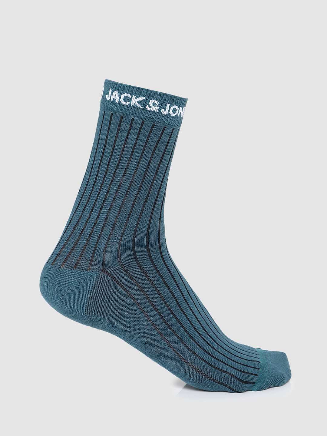 Pack of 3 Stripe Mid Length Socks - Multi-coloured - Image 5