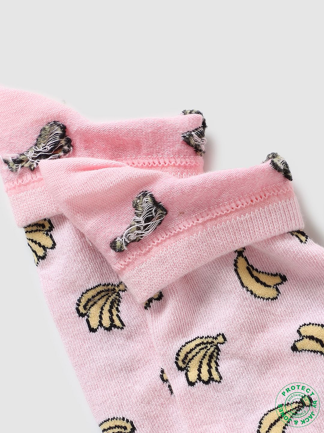 Pack of 2 Fruit Printed Socks - Blue & Pink - Image 5