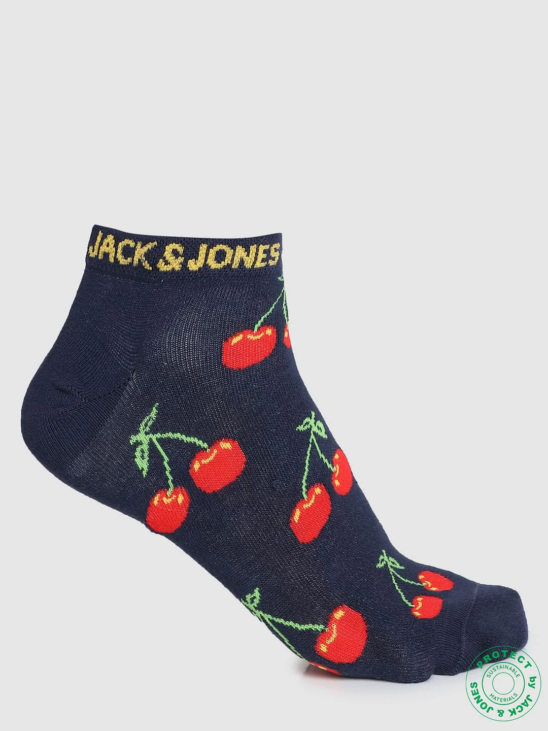 Pack of 2 Fruit Printed Socks - Blue & Pink - Image 6