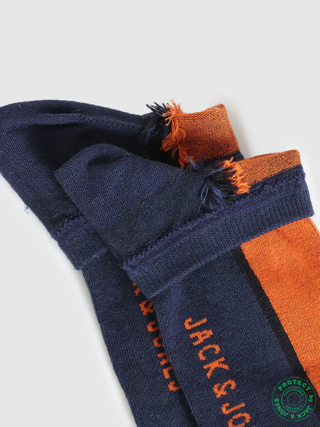 Blue Colourblocked Socks - Image 4