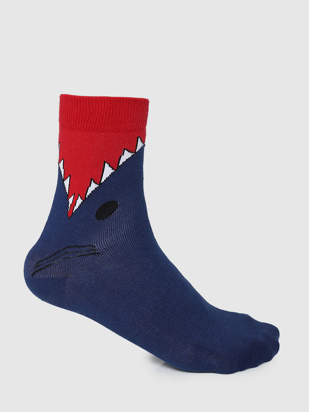 Blue Graphic Print Socks