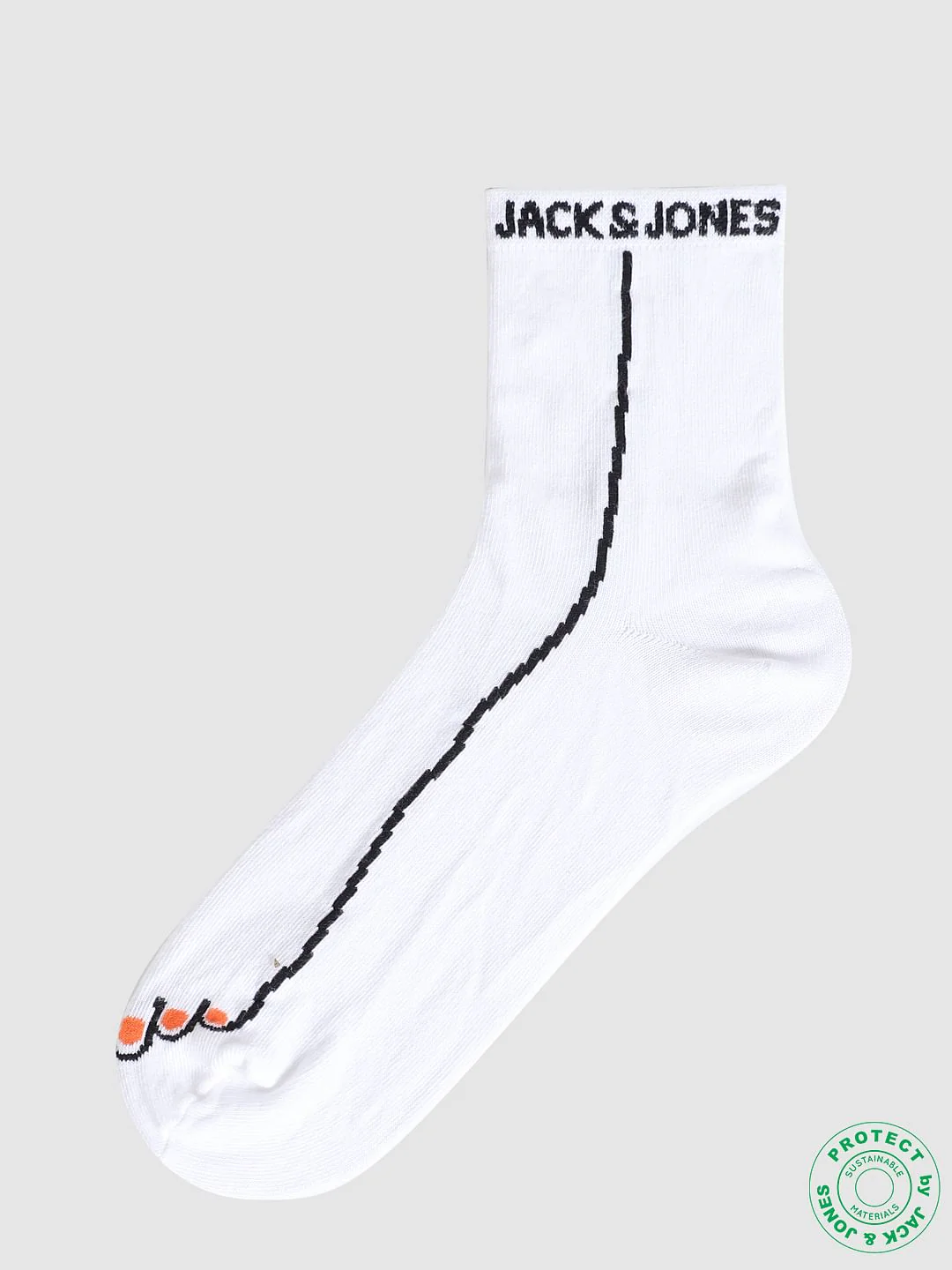 White Printed Socks - Image 3