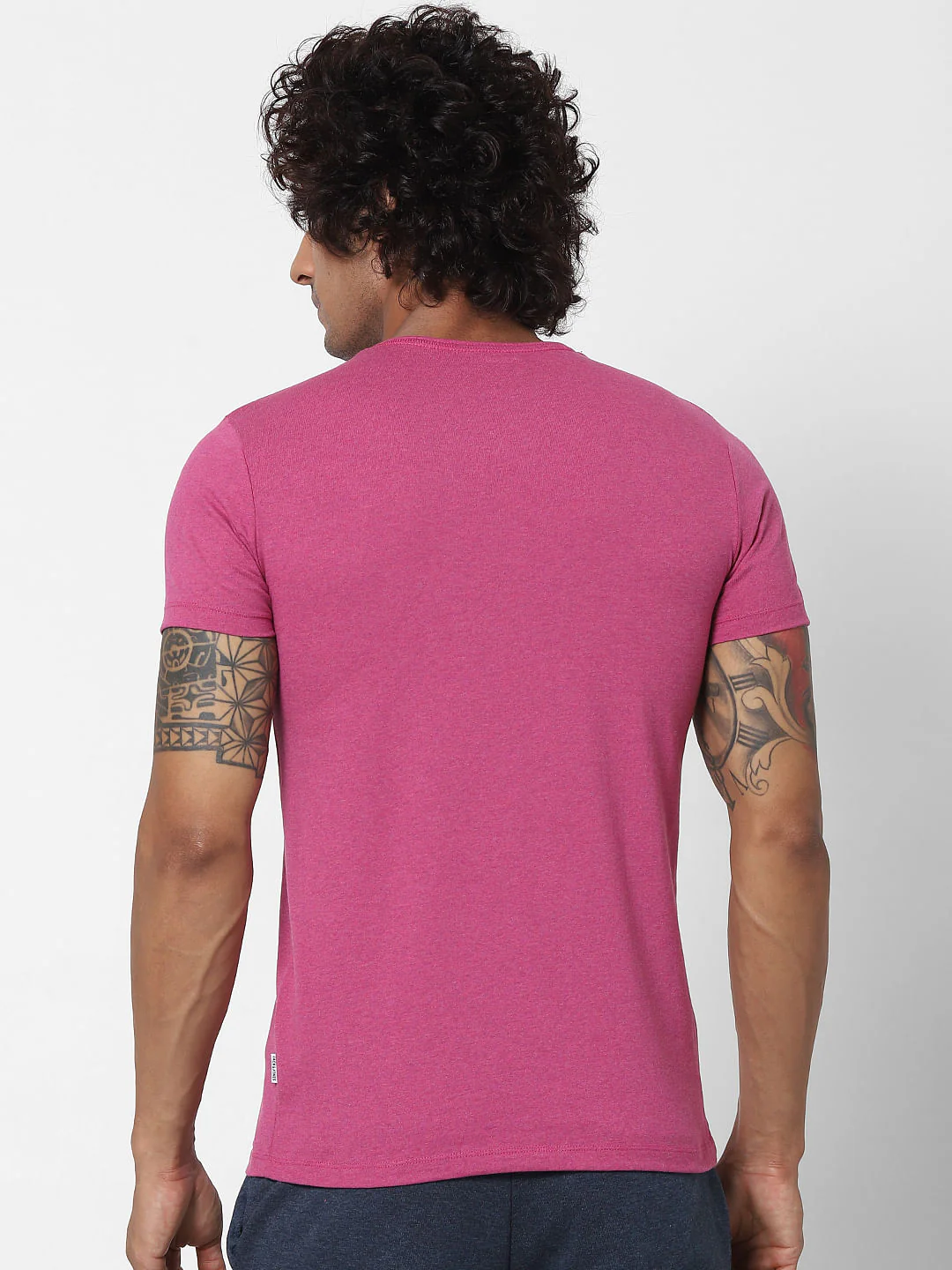Pink & Black Crew Neck Tshirts - Pack of 2 - Image 11