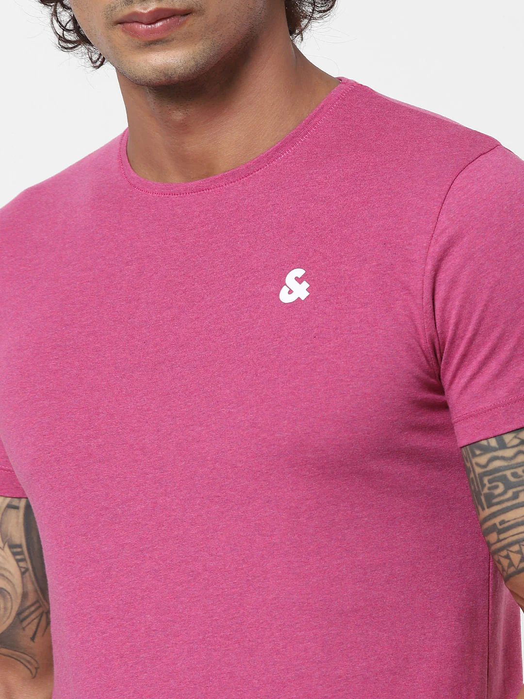 Pink & Black Crew Neck Tshirts - Pack of 2 - Image 12