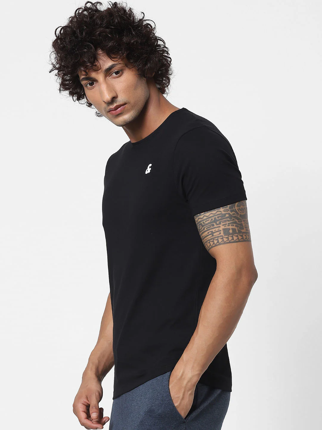 Pink & Black Crew Neck Tshirts - Pack of 2 - Image 4
