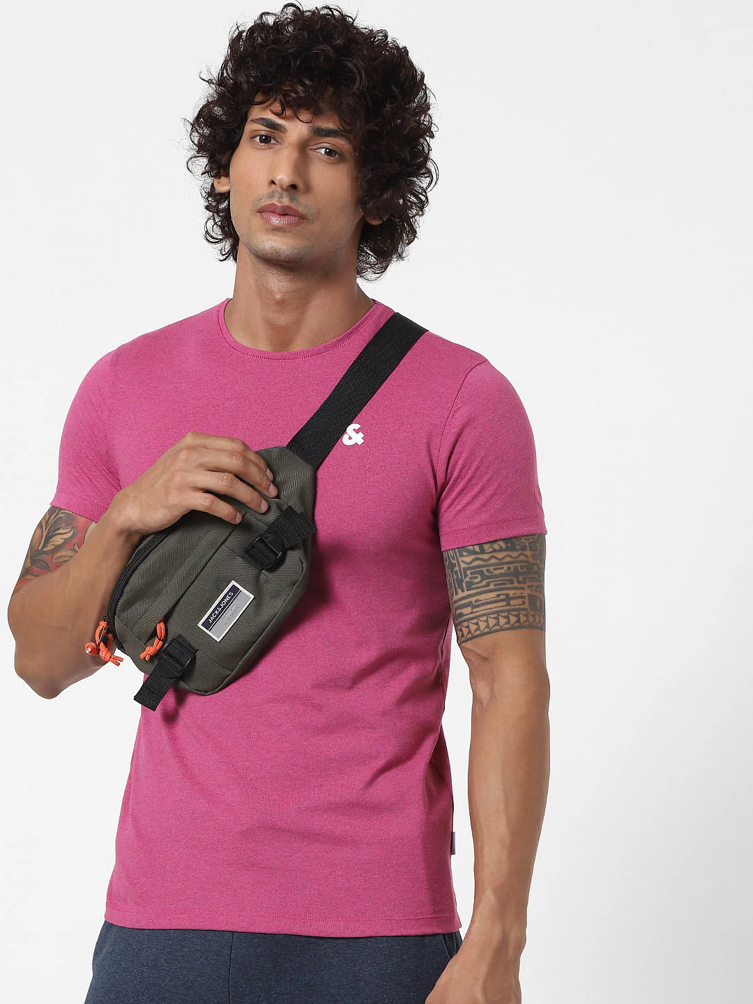 Pink & Black Crew Neck Tshirts - Pack of 2 - Image 8