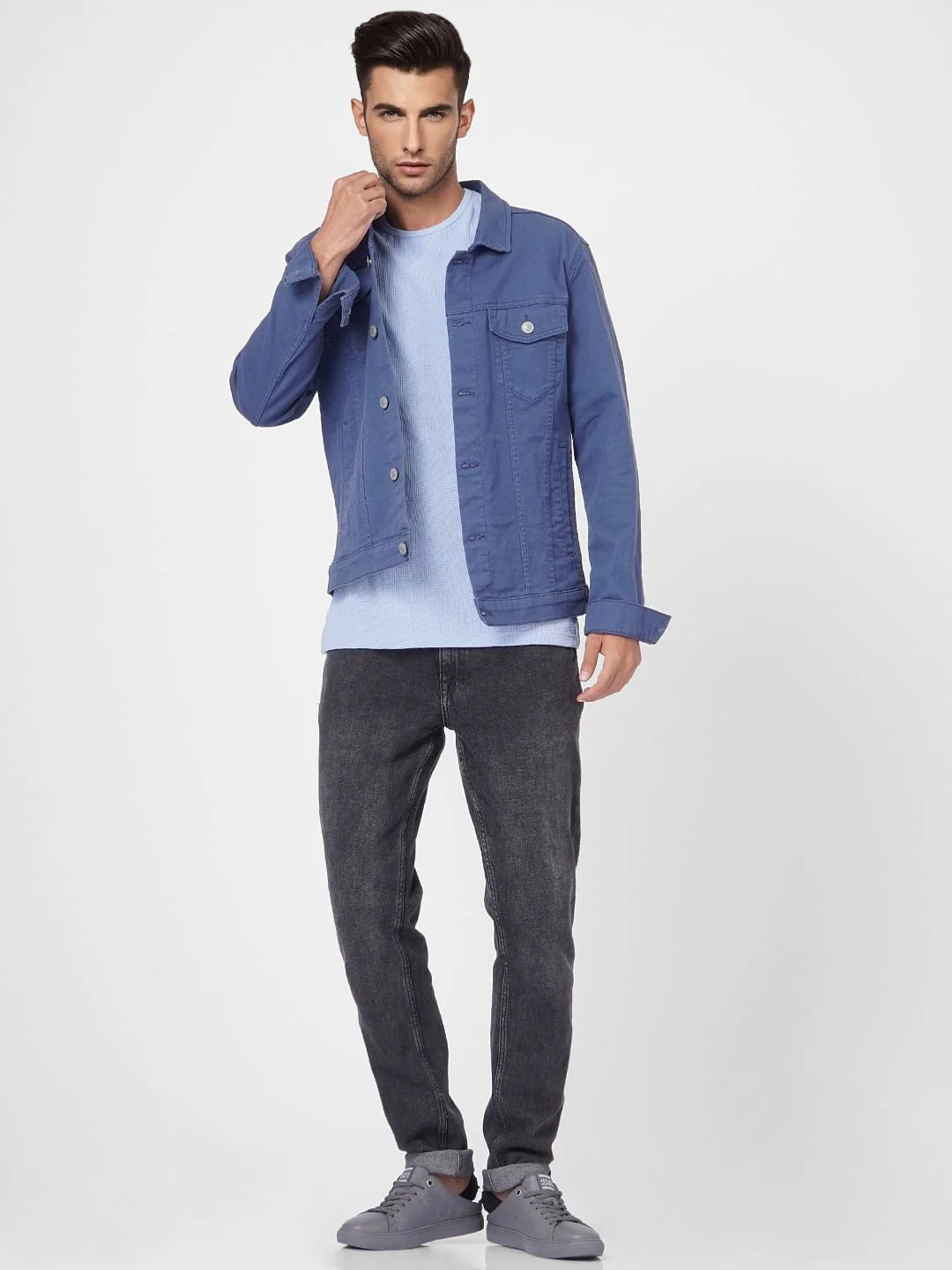 Blue Crew Neck T-shirt