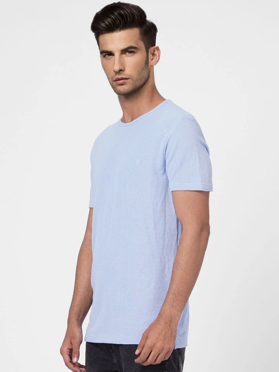 Blue Crew Neck T-shirt - Image 3