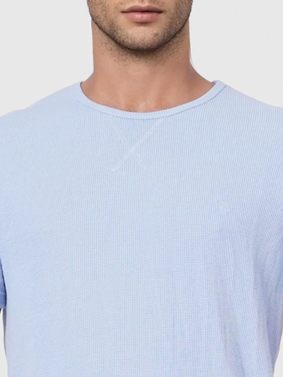 Blue Crew Neck T-shirt - Image 5