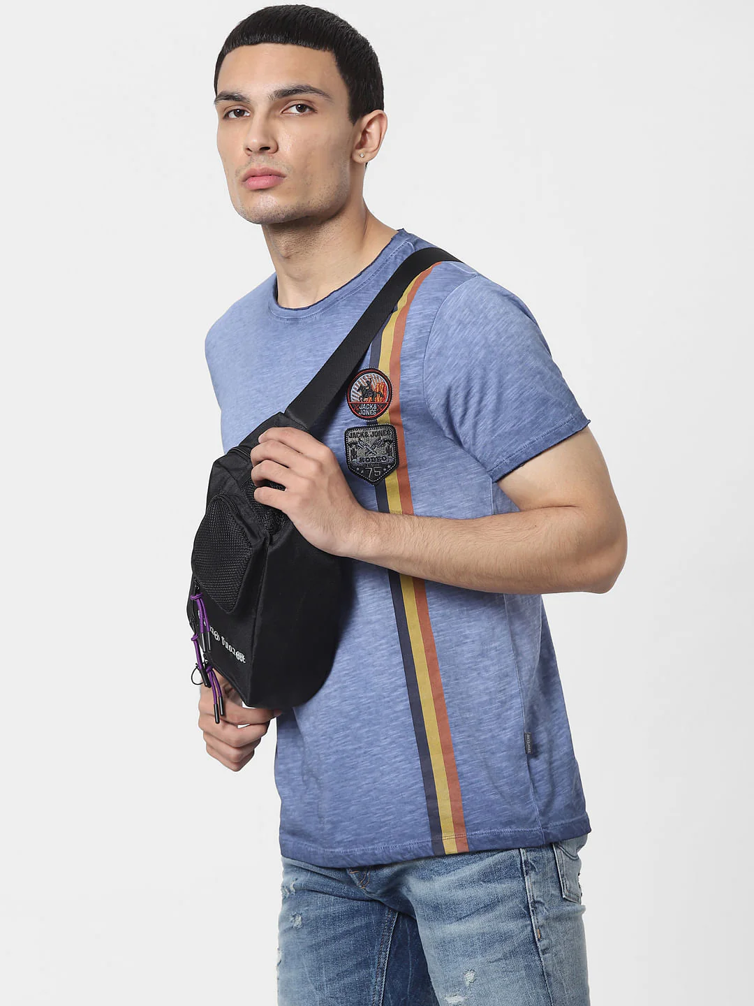 Blue Washed Crew Neck T-shirt