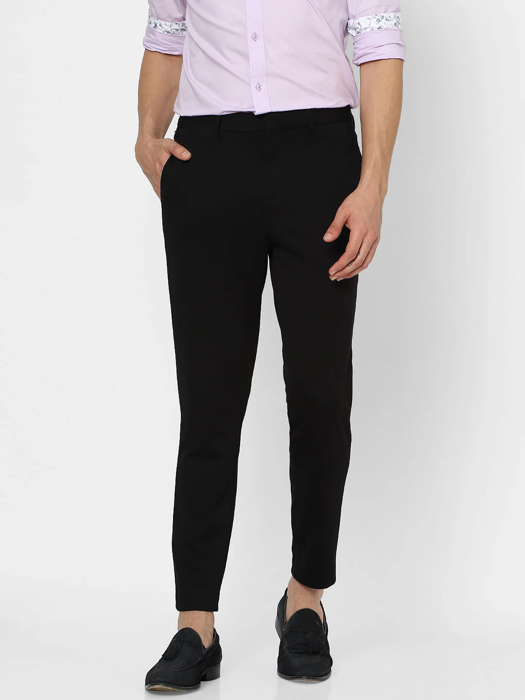 Black Tailored Trousers - Image 2