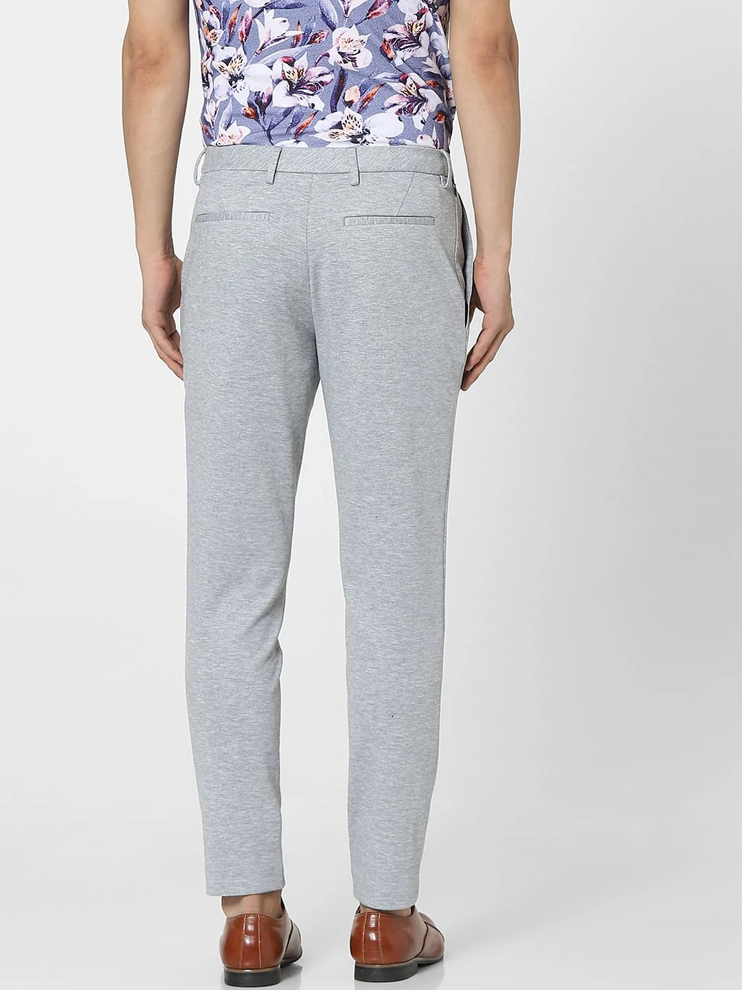 Grey Tailored Trousers - Image 4