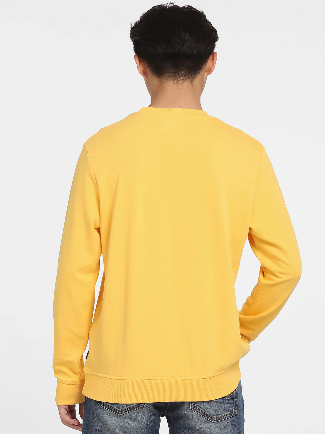 Yellow Logo Print Sweatshirt - Image 4