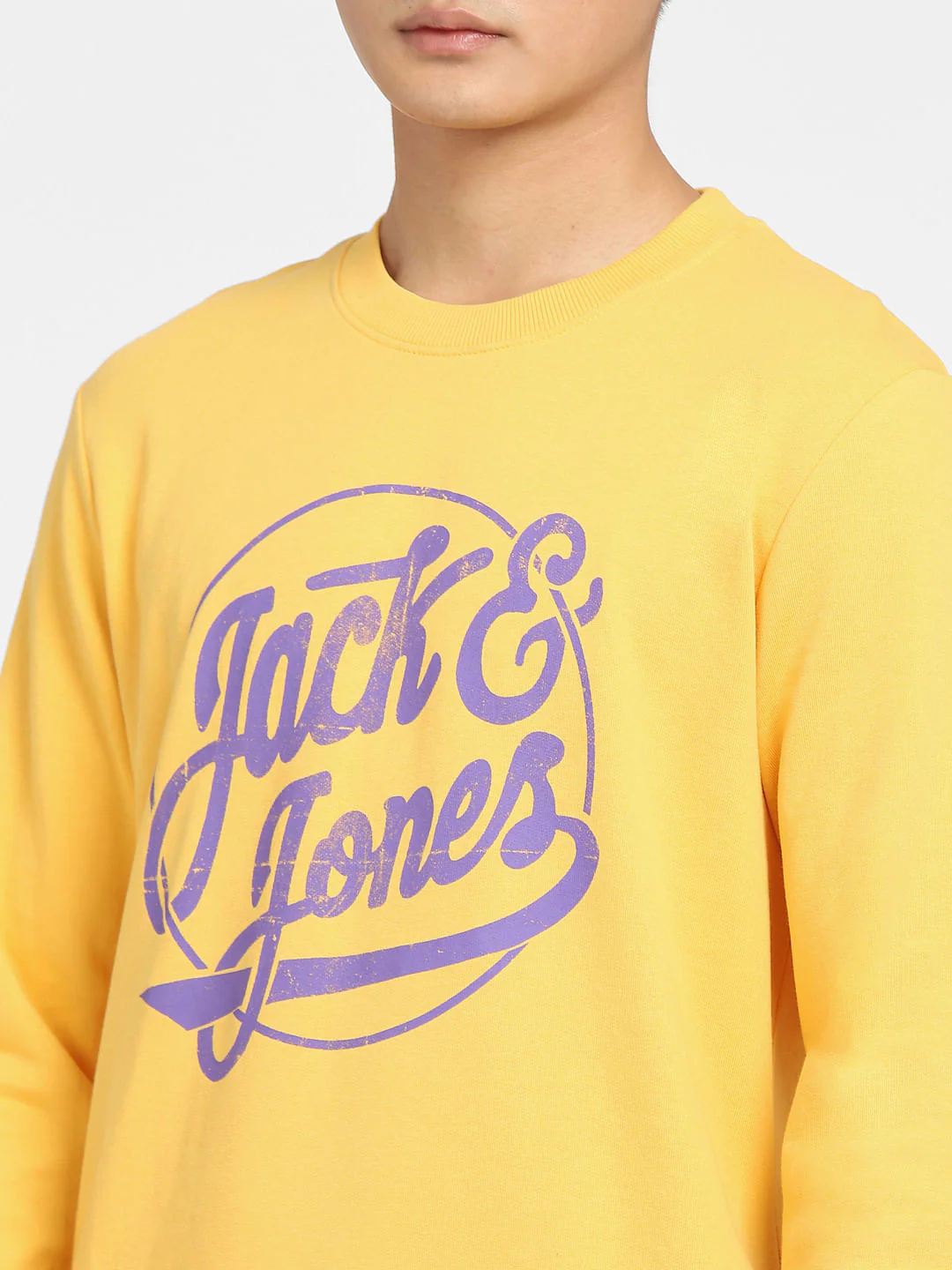 Yellow Logo Print Sweatshirt - Image 5