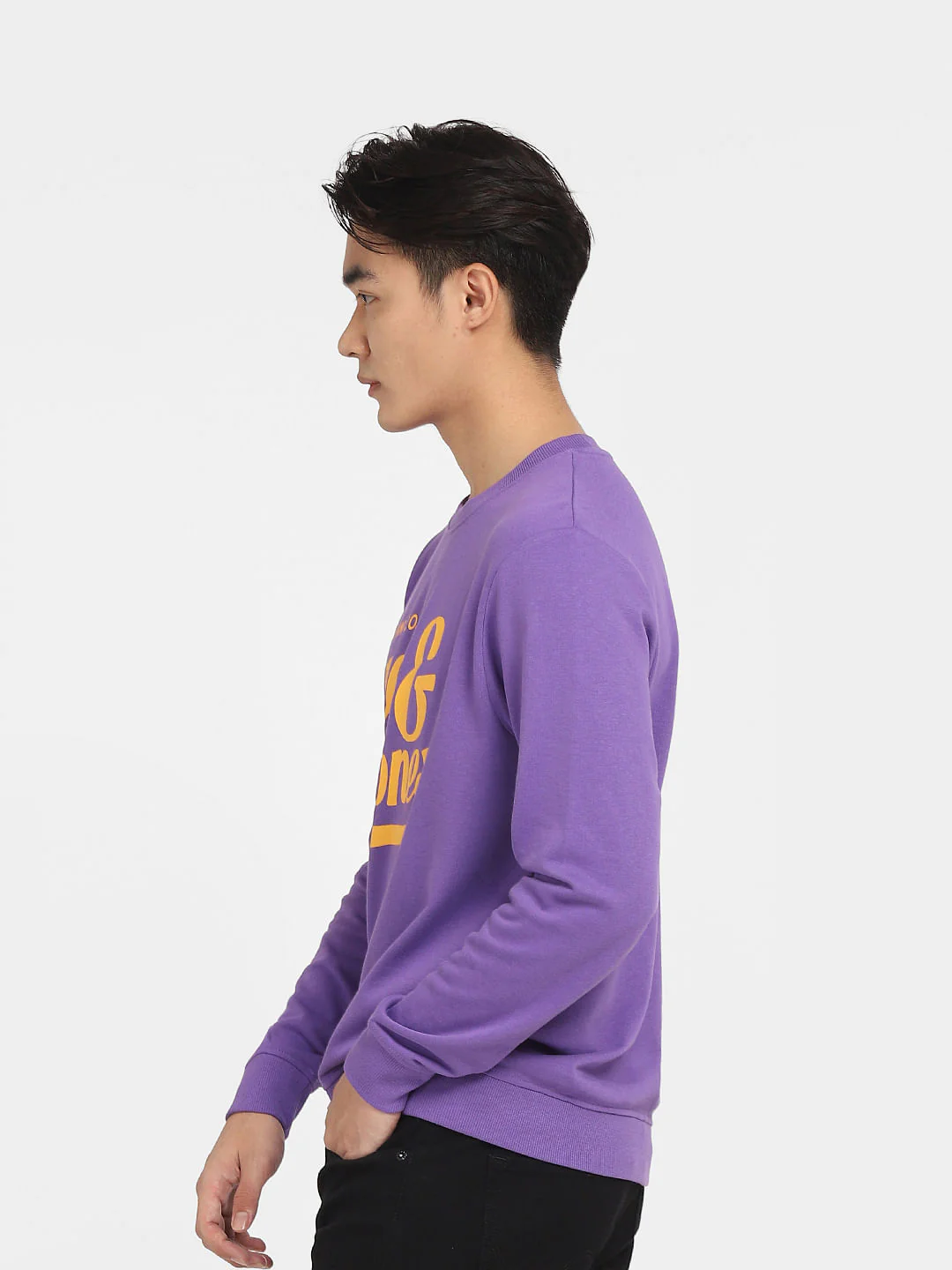 Purple Logo Print Sweatshirt - Image 3