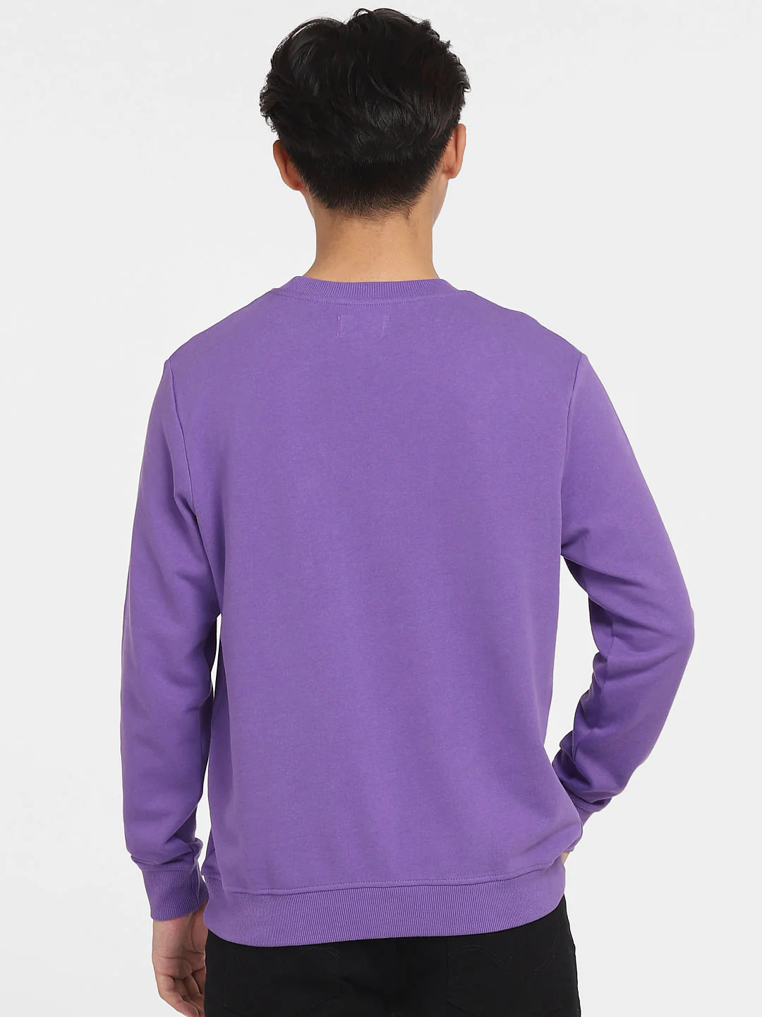 Purple Logo Print Sweatshirt - Image 4