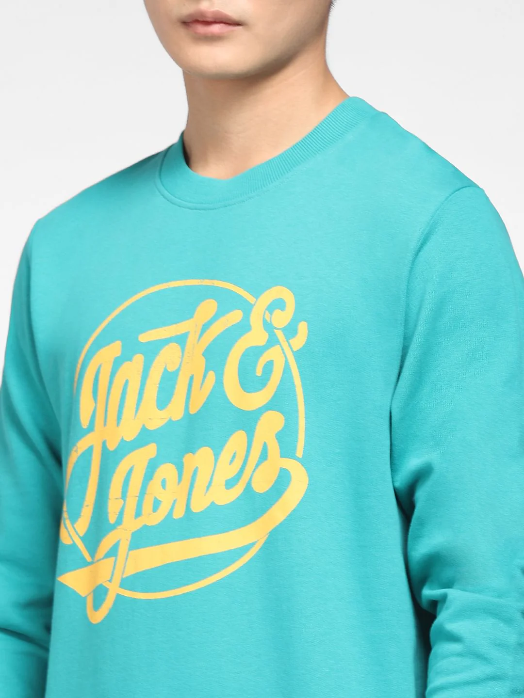 Blue Logo Print Sweatshirt - Image 5