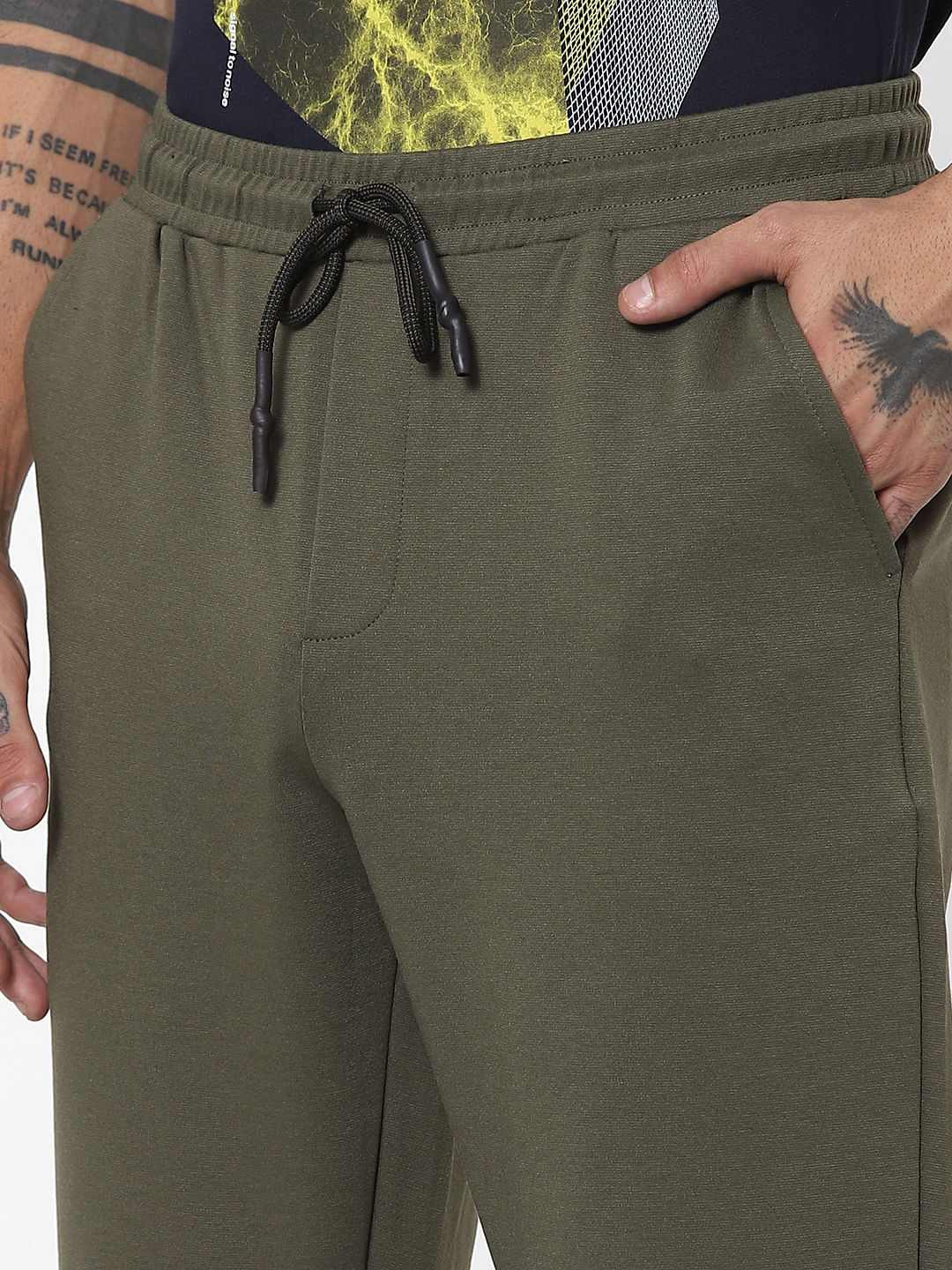 Olive Green Mid Rise Sweatpants - Image 5