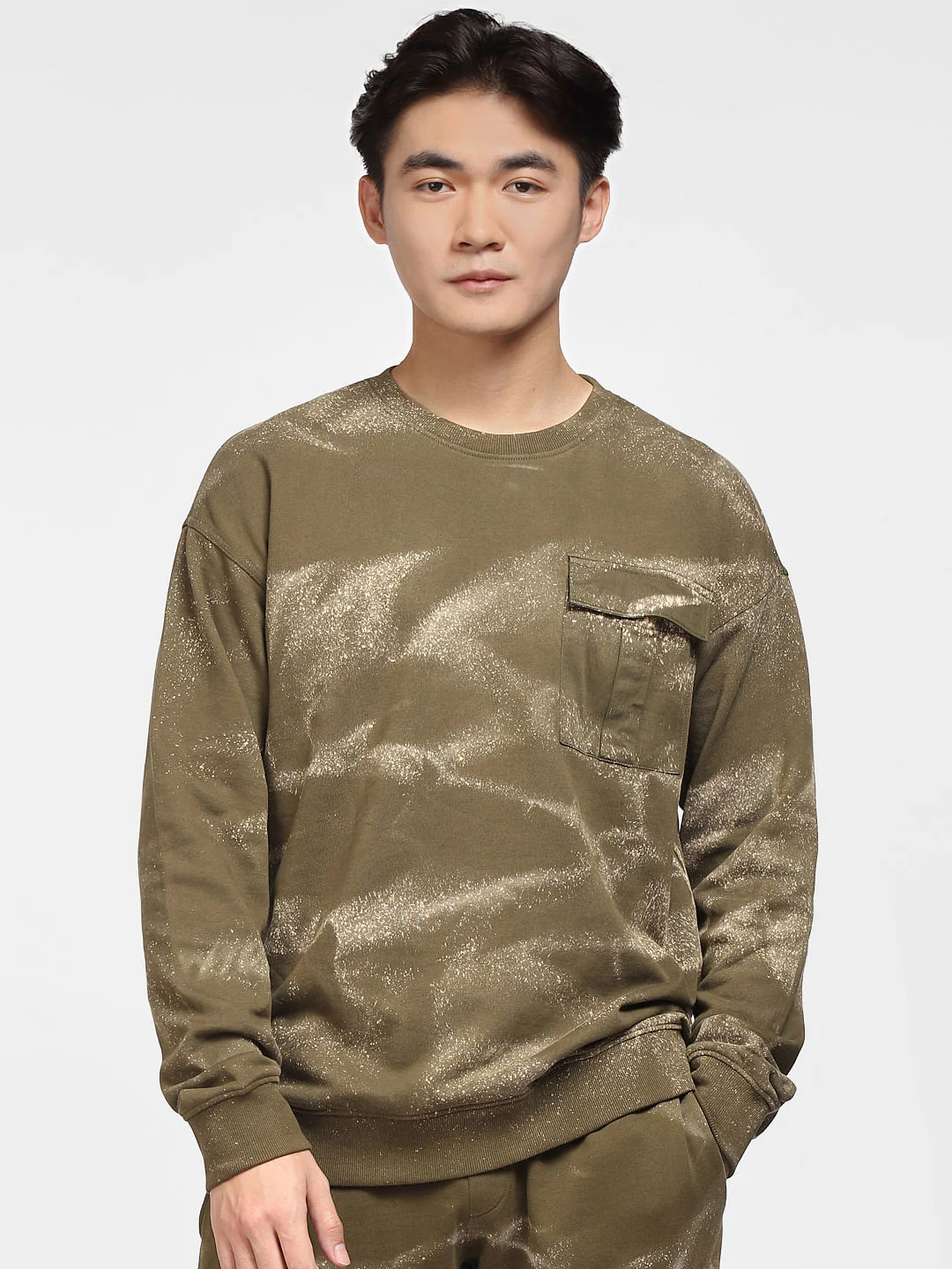 Green Printed Co-ord Sweatshirt - Image 2