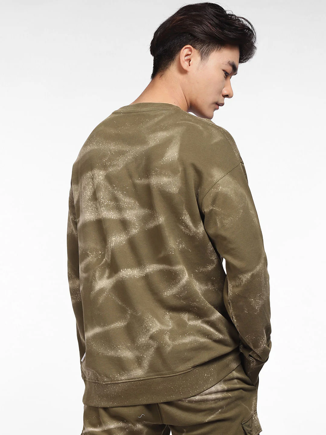 Green Printed Co-ord Sweatshirt - Image 4