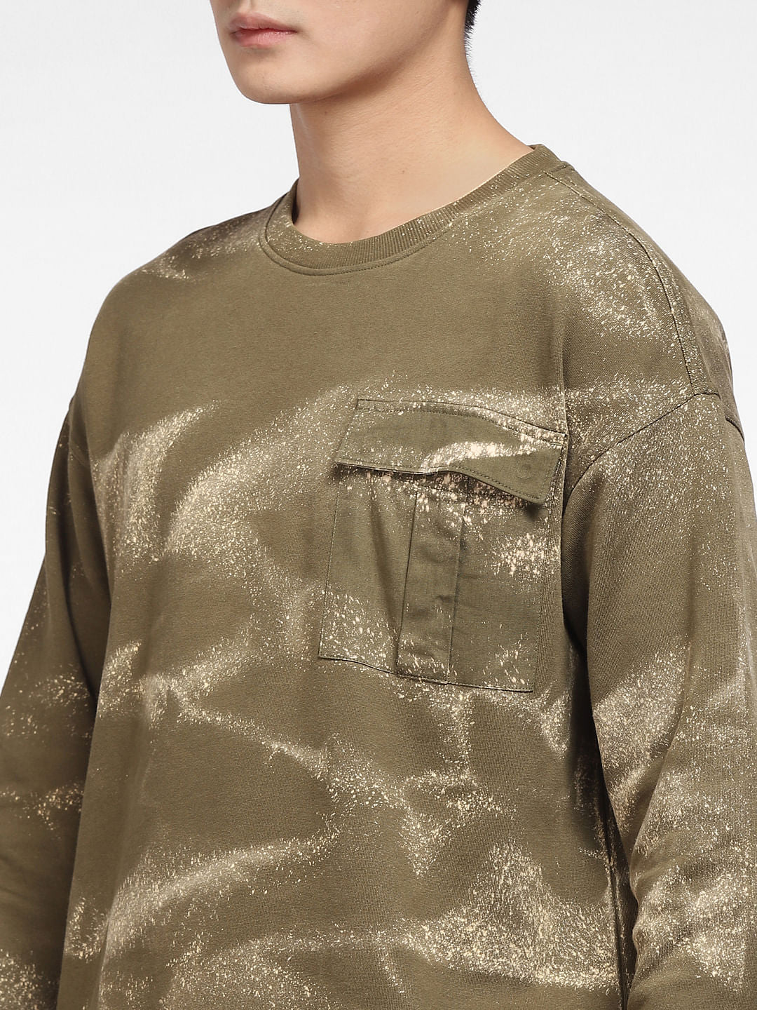 Green Printed Co-ord Sweatshirt - Image 5