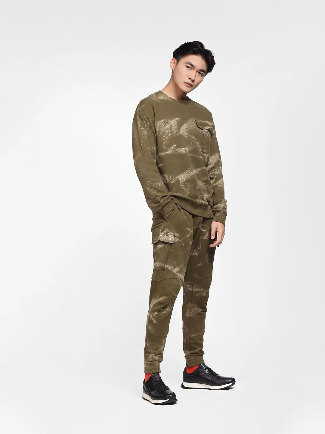 Green Printed Co-ord Sweatshirt - Image 6