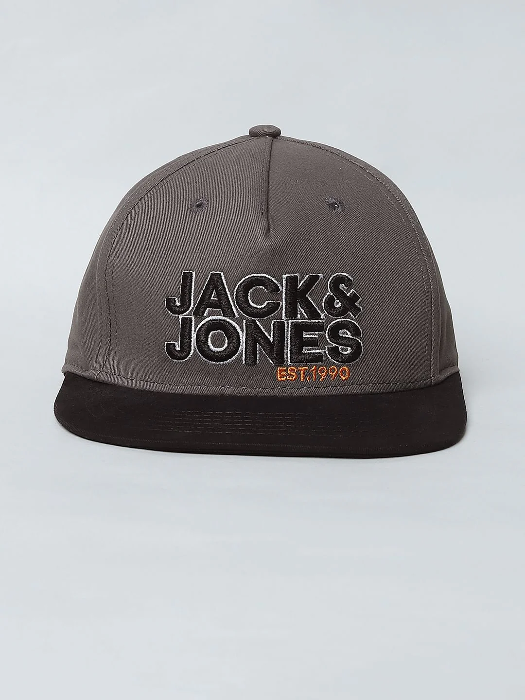 Boys Grey Logo Print Baseball Cap - Image 2