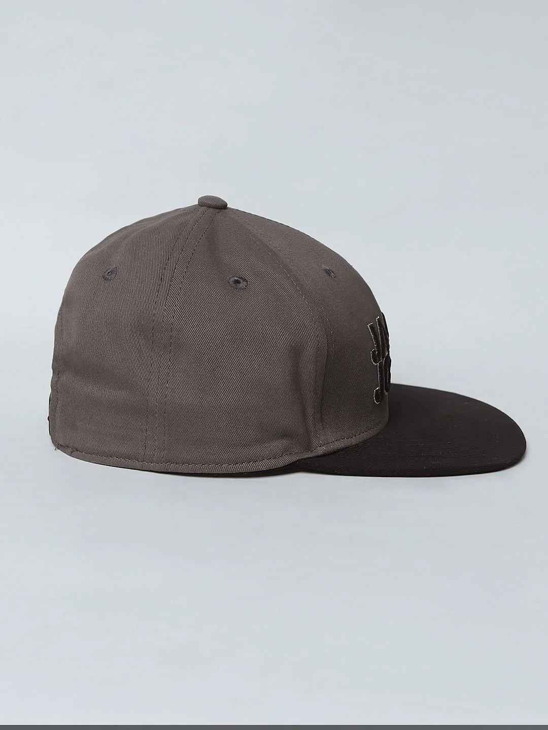 Boys Grey Logo Print Baseball Cap - Image 3