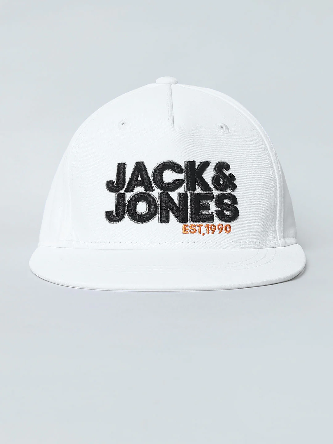 Boys White Logo Print Baseball Cap - Image 2