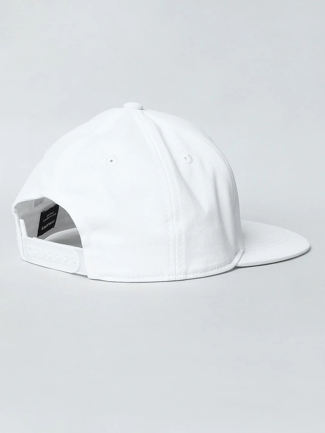 Boys White Logo Print Baseball Cap - Image 4
