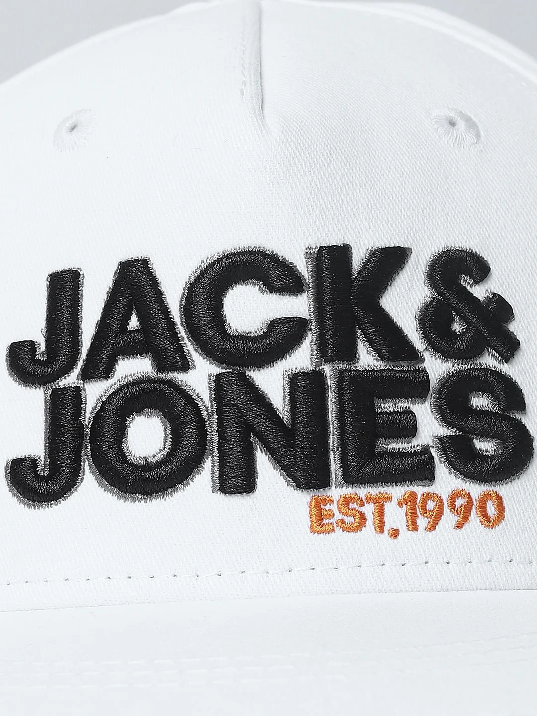 Boys White Logo Print Baseball Cap - Image 6