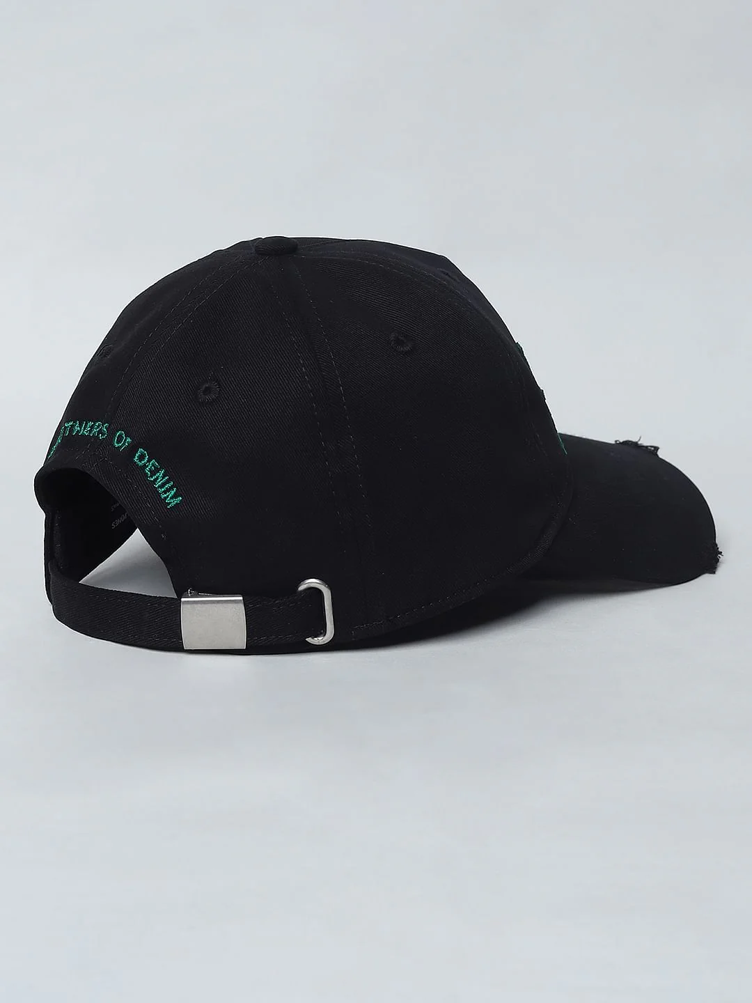 Boys Black Logo Print Baseball Cap - Image 4