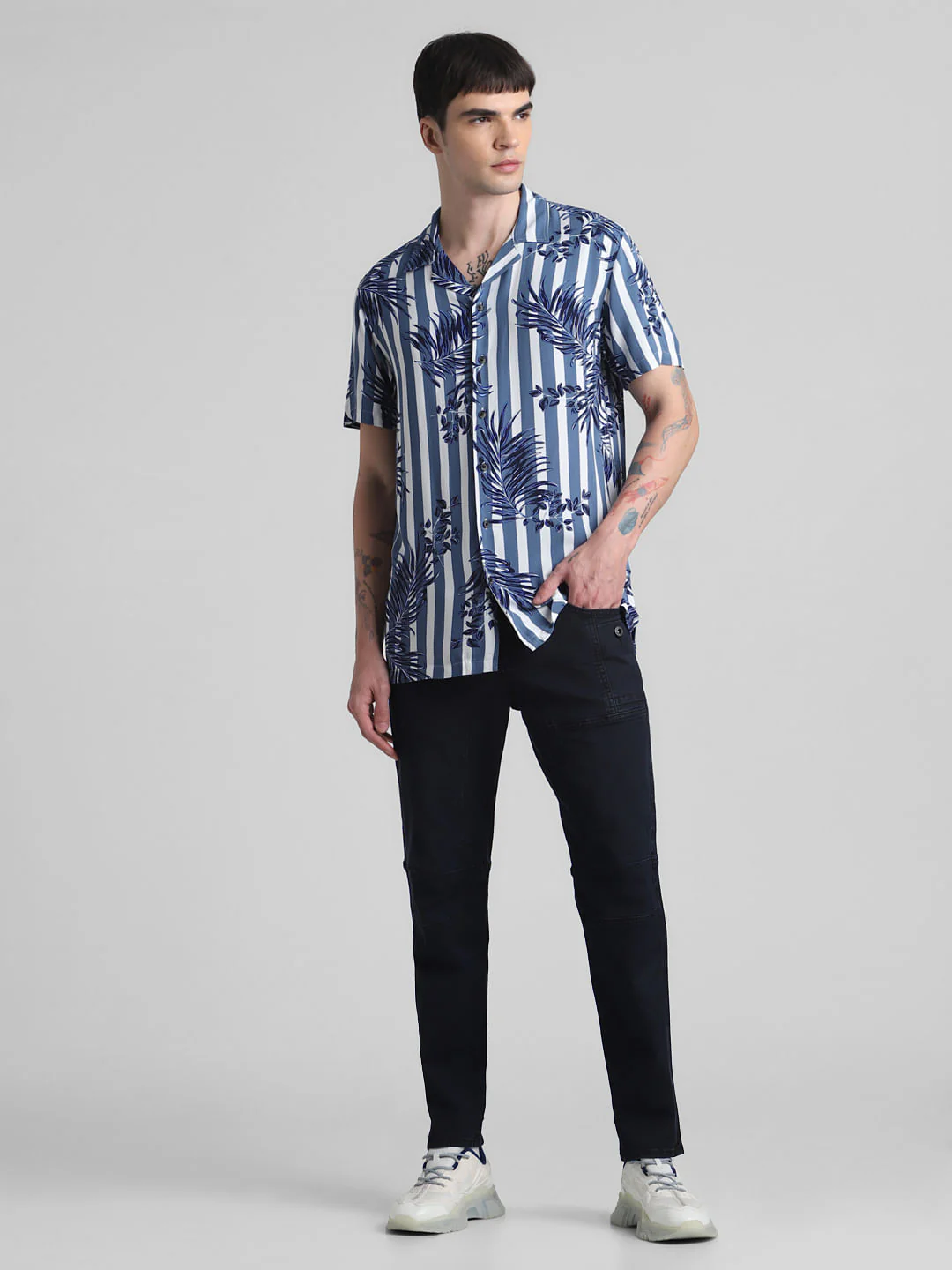 Blue Striped Resort Shirt - Image 6