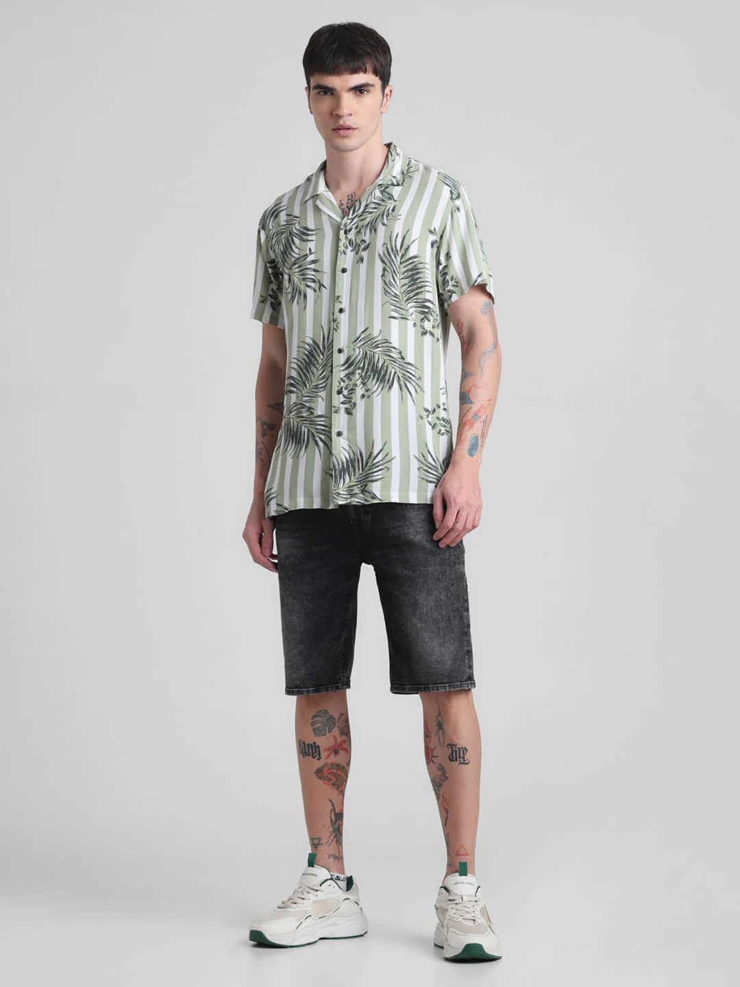 Green Striped Resort Shirt - Image 6