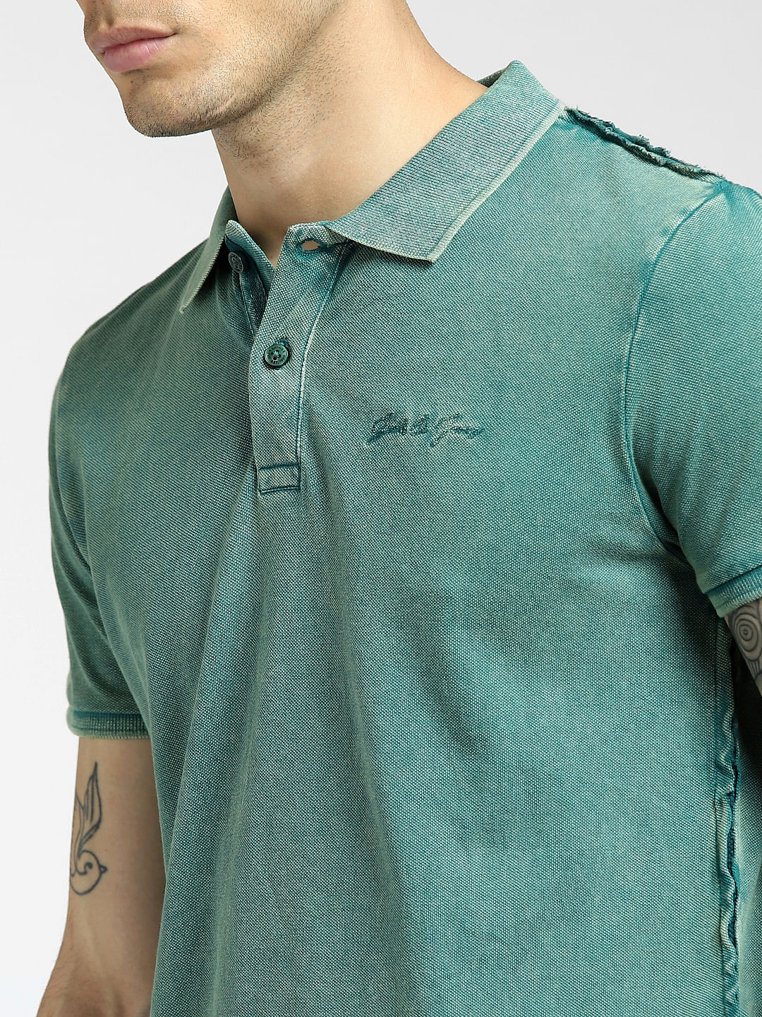 Green Polo Neck T-shirt - Image 5