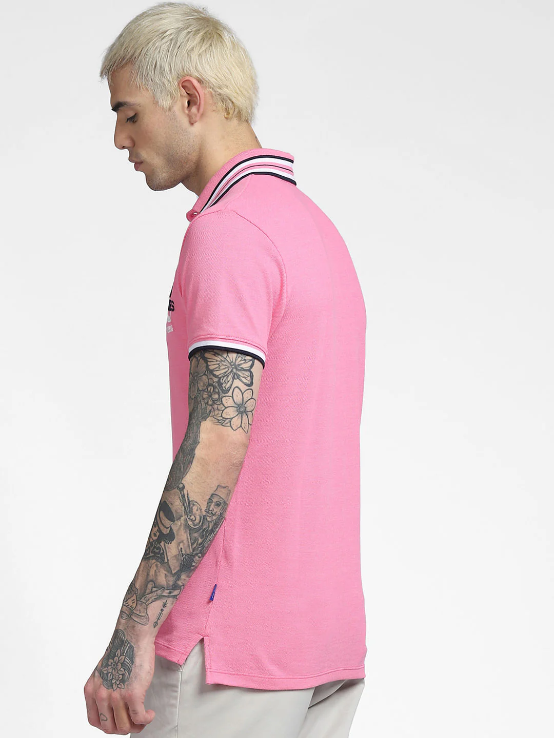 Pink Polo Neck T-shirt - Image 4