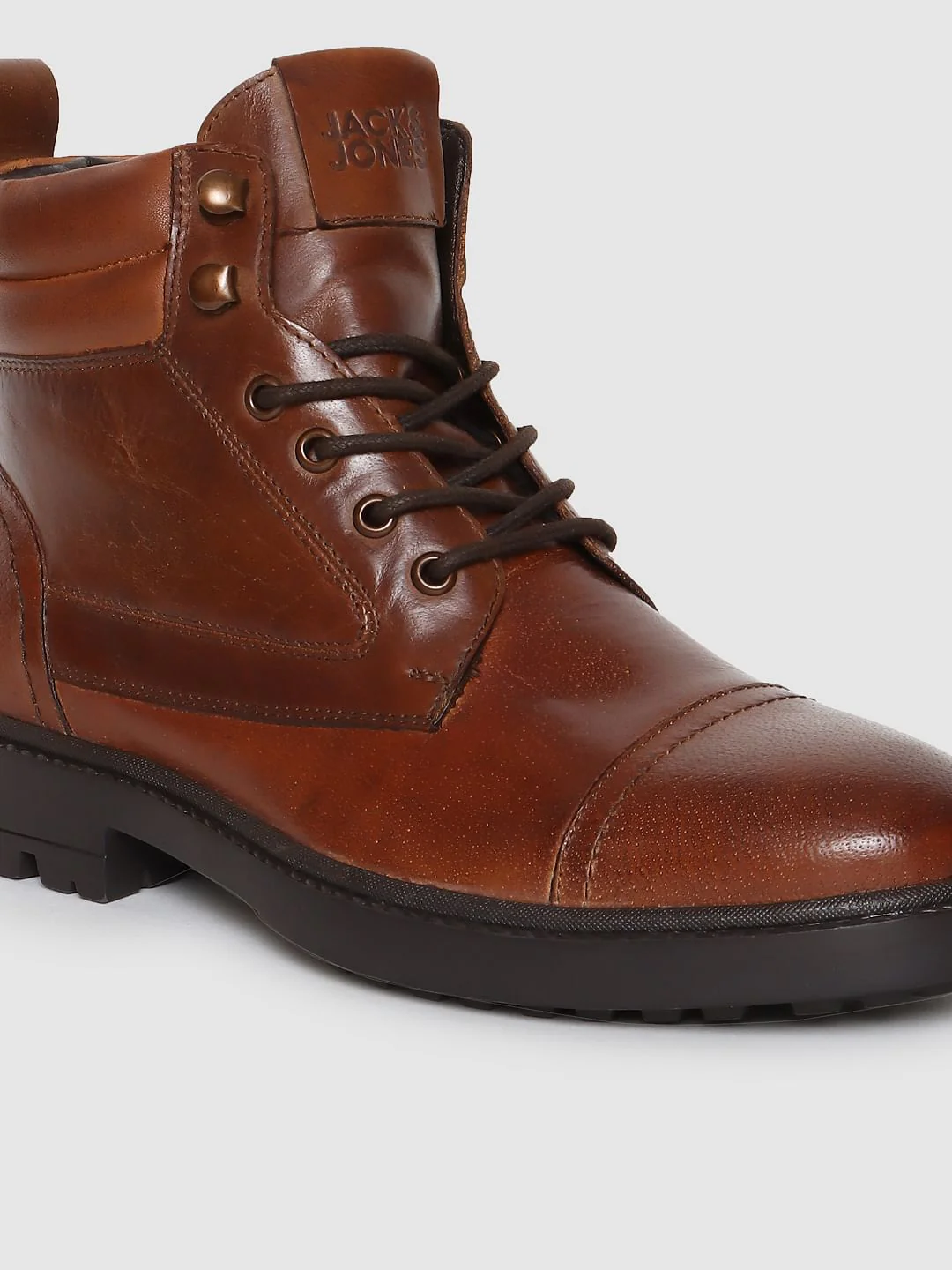 Brown Vintage Leather Boots - Image 6