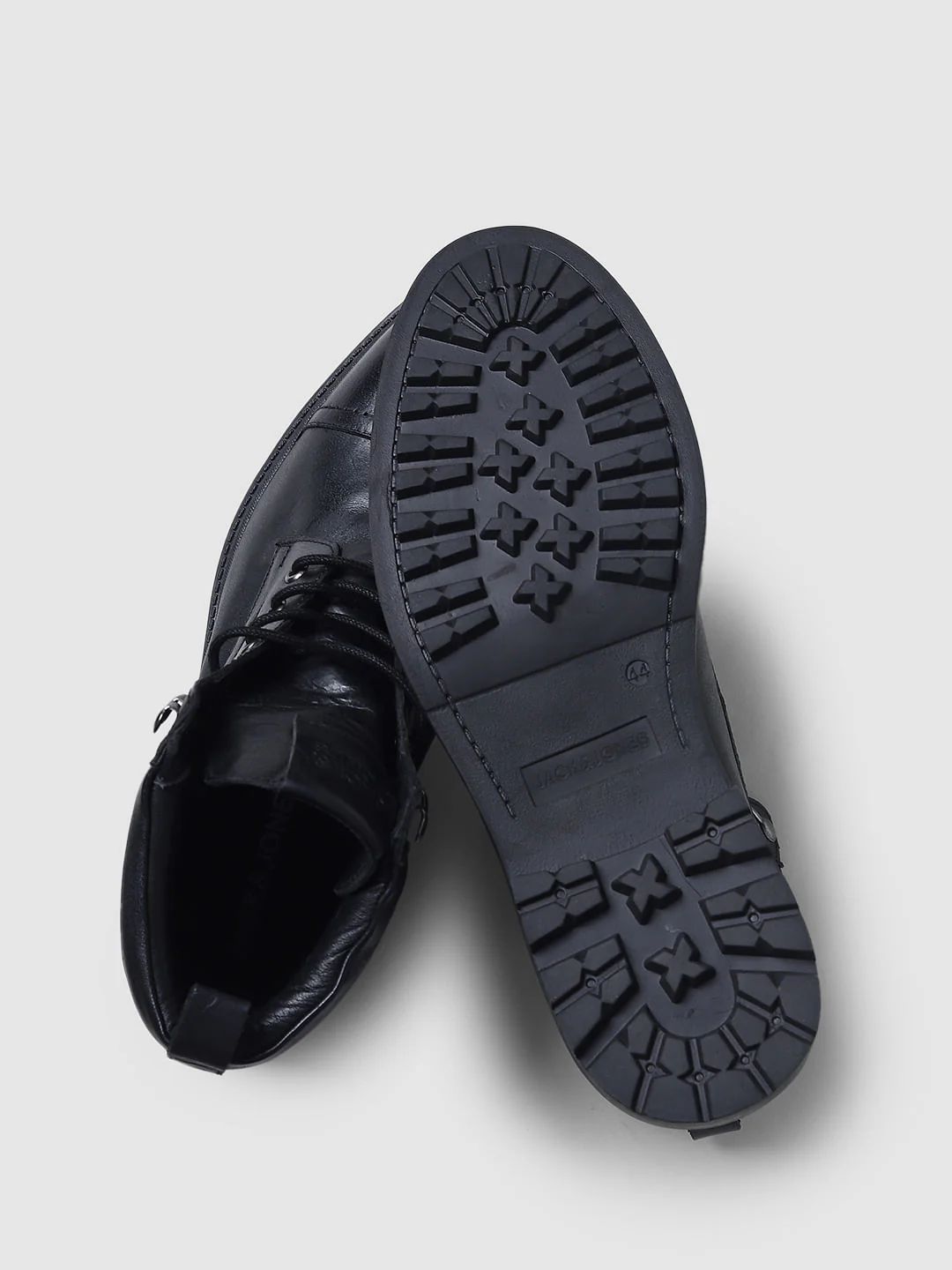Black Vintage Leather Boots - Image 6