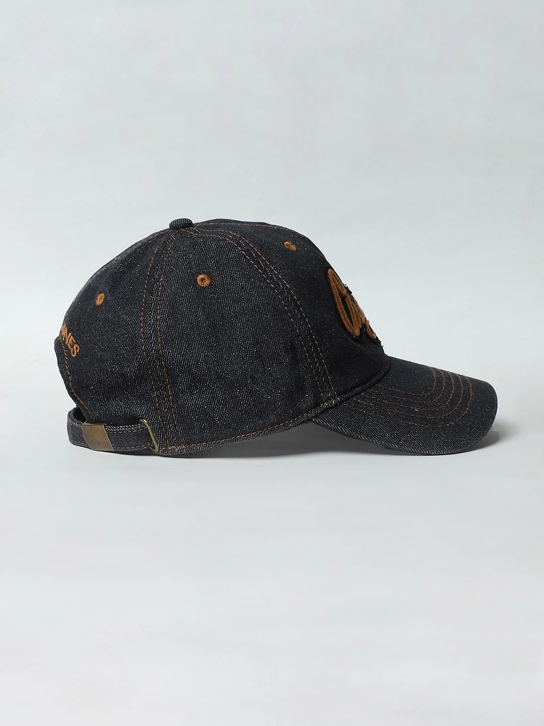 Navy Blue Denim Cap - Image 4