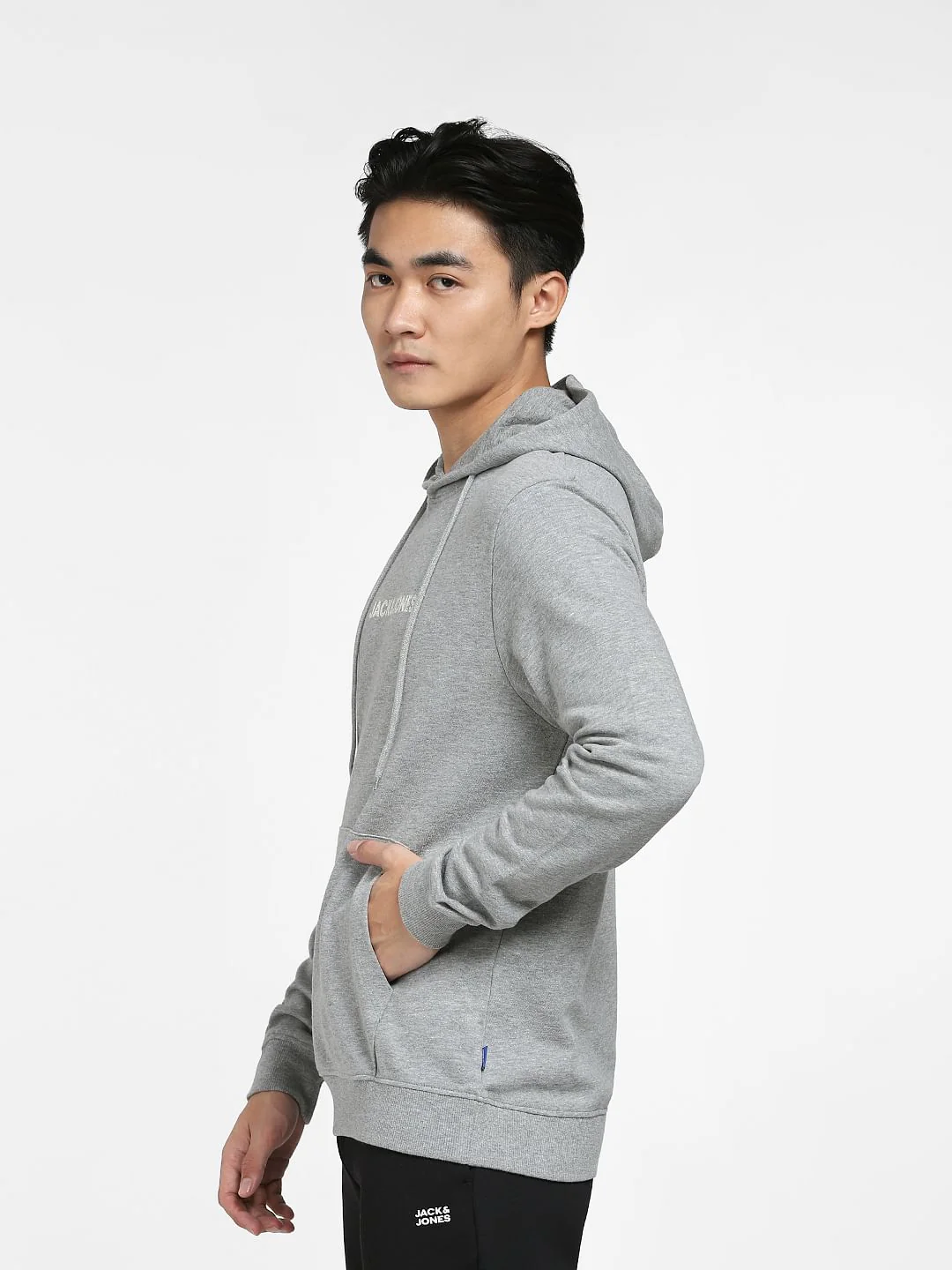 Grey Hooded Sweatshirt - Image 3