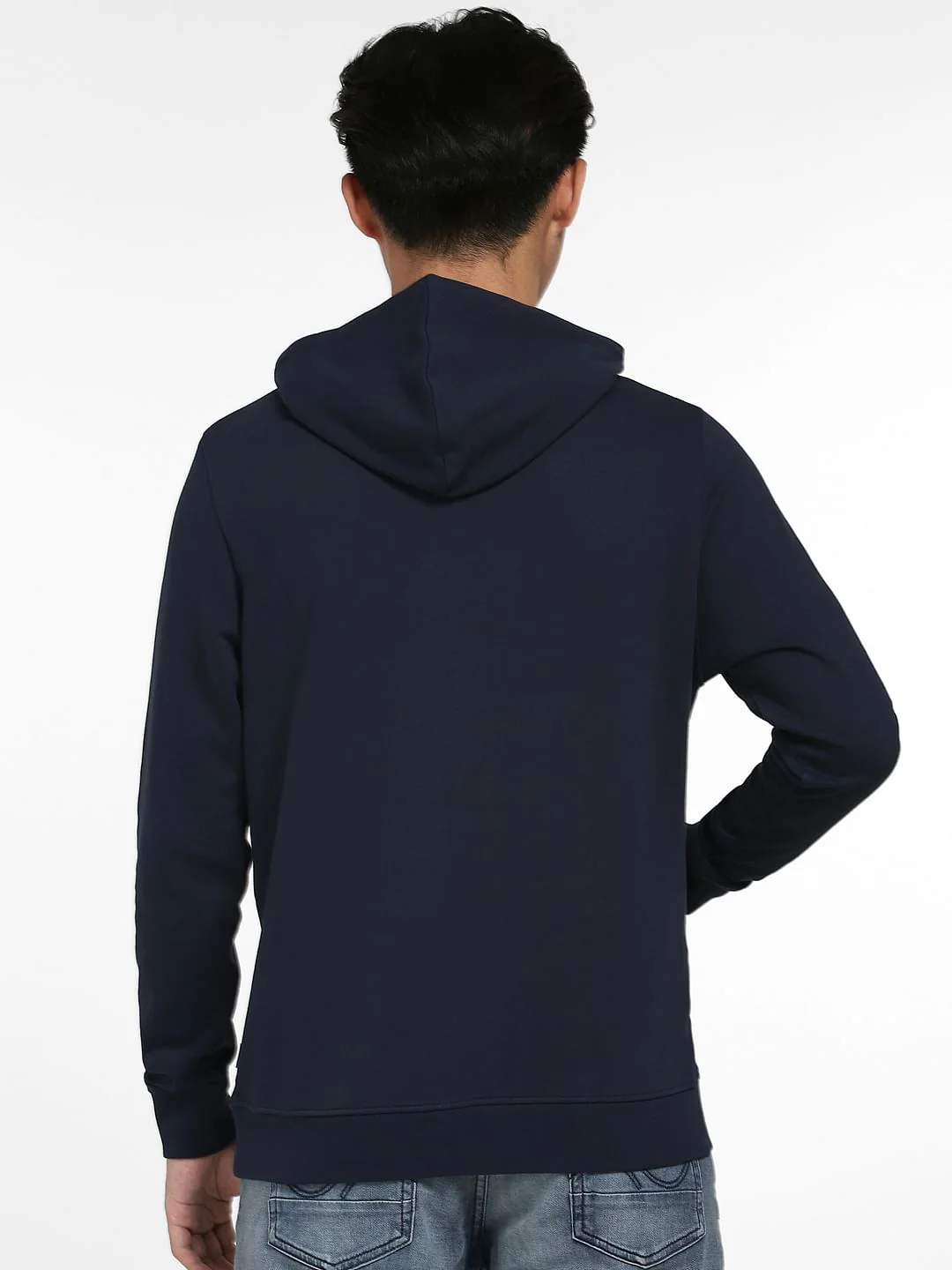 Navy Blue Hooded Sweatshirt - Image 4