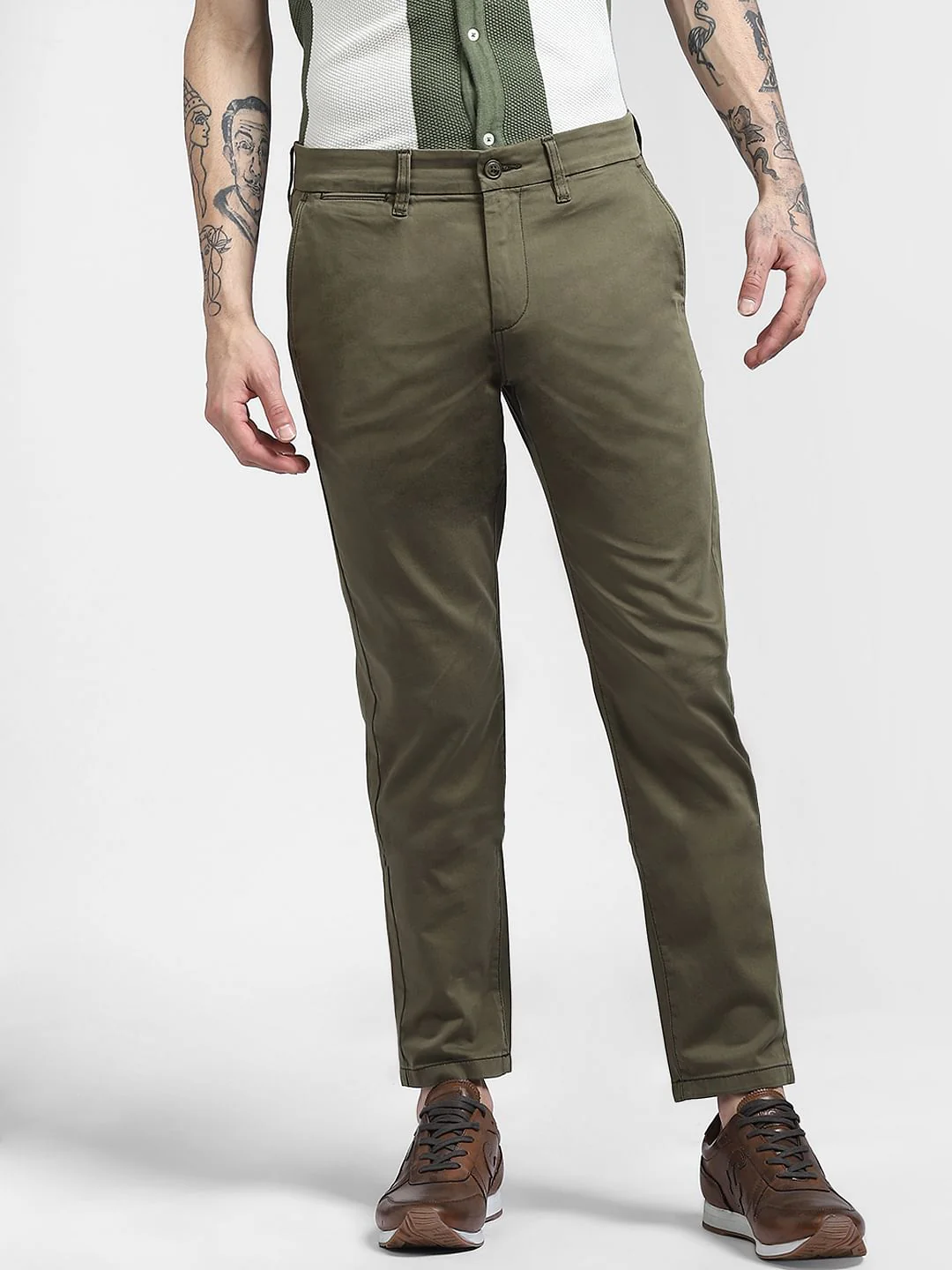 Green Mid Rise Pants - Image 2