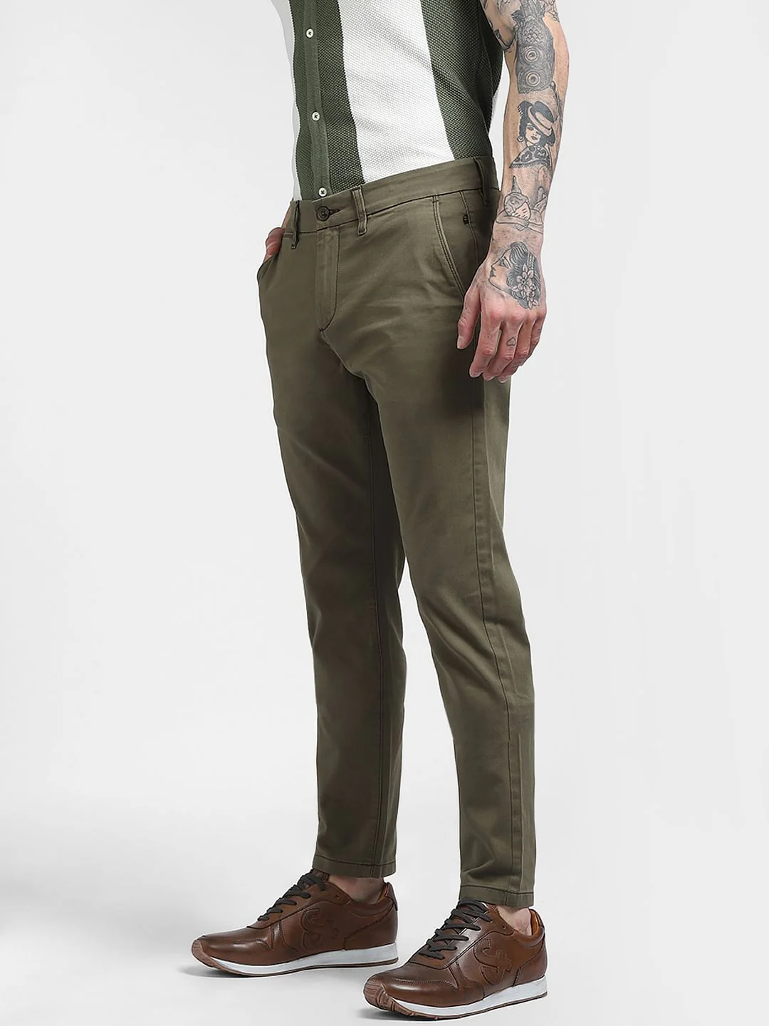 Green Mid Rise Pants - Image 3
