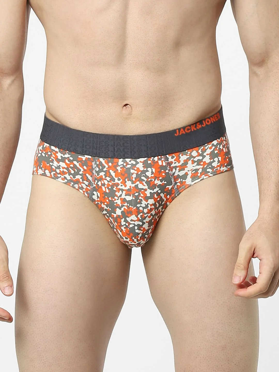 Grey Camo Print Briefs