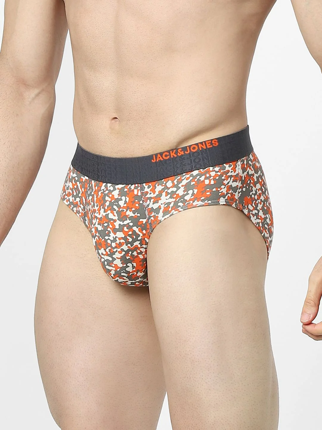 Grey Camo Print Briefs - Image 2